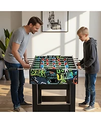 Slickblue 37 Inch Mini Foosball Table 2-in-1 Game Table with Detachable Legs for Tabletop