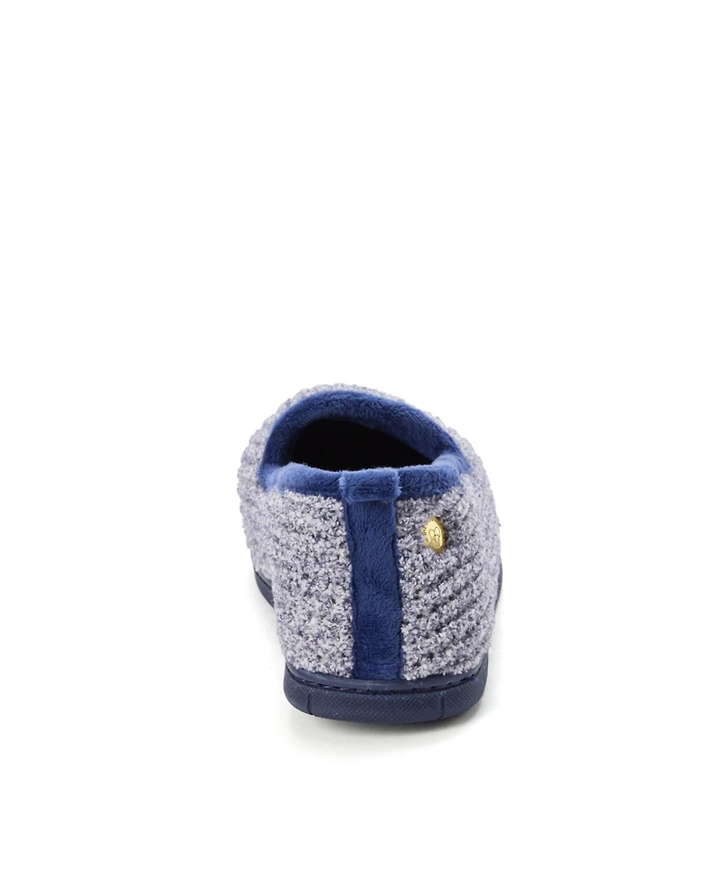 Dearfoams Women's Rachel Marled Chenille Closed Back Slippers
