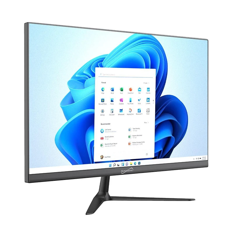 Supersonic 27" All-In-One Desktop Computer Intel Quad-Core N100 16GB Ram 512GB Ssd Intel Uhd Graphics Windows 11 – Gray