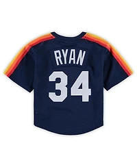 Mitchell & Ness Preschool Toddler Nolan Ryan Navy Houston Astros Cooperstown Collection Mesh Batting Practice Jersey
