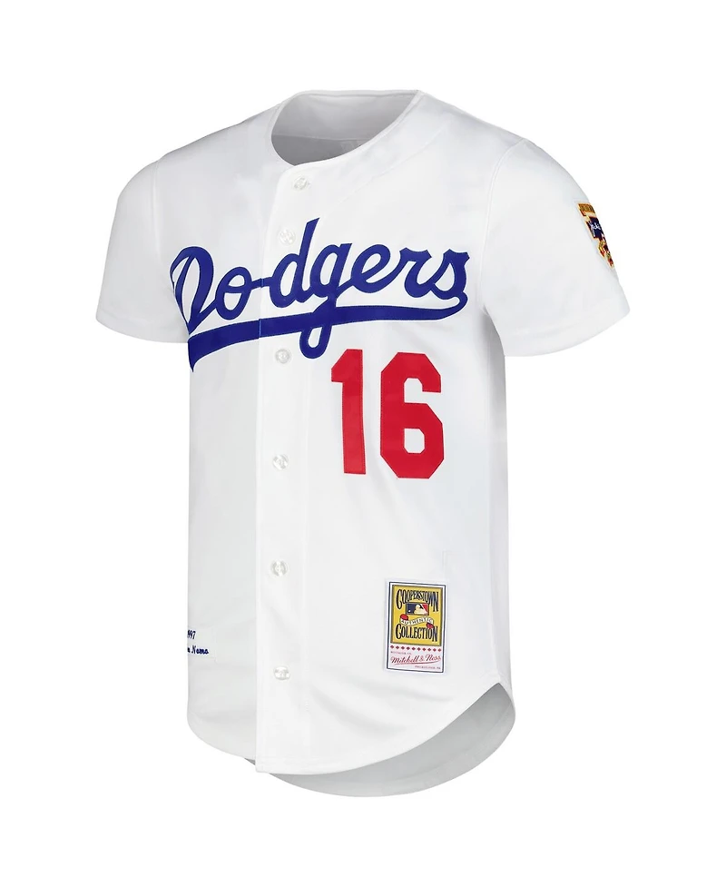 Mitchell & Ness Men's Hideo Nomo White Los Angeles Dodgers Cooperstown Collection Authentic Jersey
