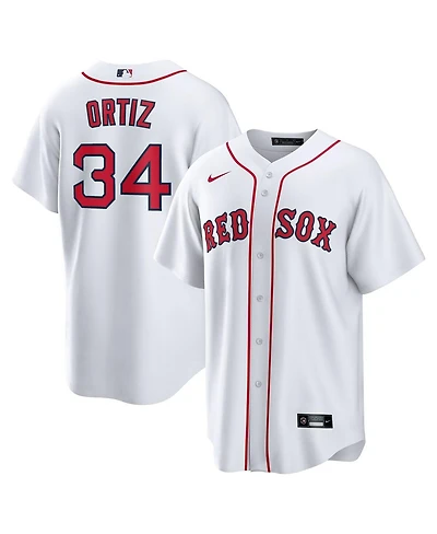 Nike Men's David Ortiz White Boston Red Sox Home Replica Player Jersey