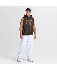 Nike Men's Brown San Diego Padres Authentic Collection Standard Issue Dri-fit Sleeveless Hoodie