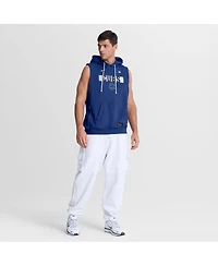 Nike Men's Royal Chicago Cubs Authentic Collection Standard Issue Dri-fit Sleeveless Hoodie