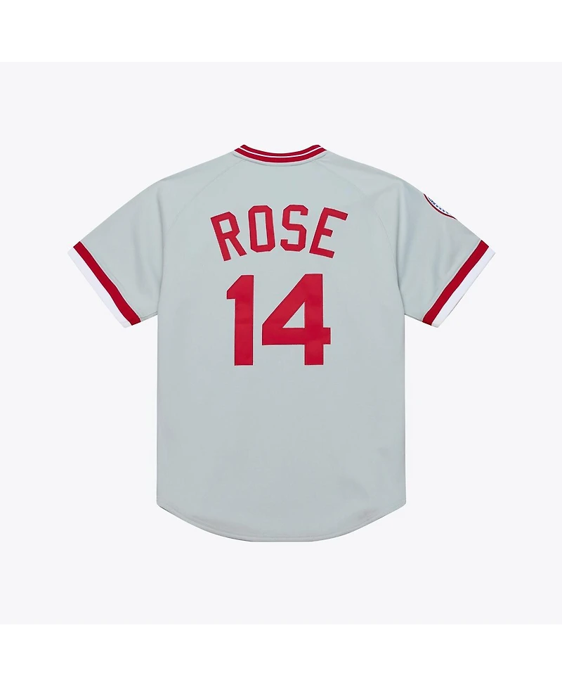 Mitchell & Ness Men's Pete Rose Gray Cincinnati Reds 1976 Authentic Jersey