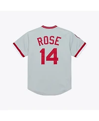 Mitchell & Ness Men's Pete Rose Gray Cincinnati Reds 1976 Authentic Jersey