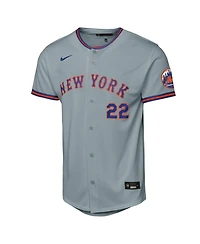 Nike Big Boys and Girls Juan Soto Gray New York Mets Road Stadium Player Jersey