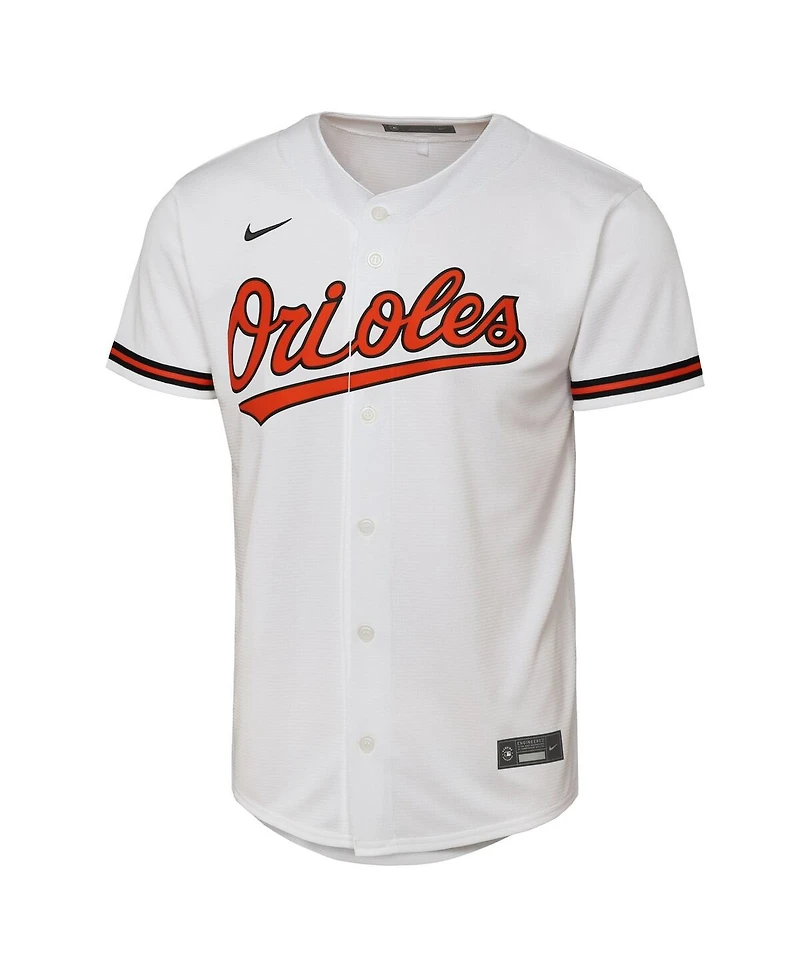 Nike Big Boys and Girls Gunnar Henderson White Baltimore Orioles Home Replica Player Jersey
