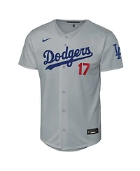 Nike Big Boys and Girls Shohei Ohtani Gray Los Angeles Dodgers Alternate Stadium Jersey