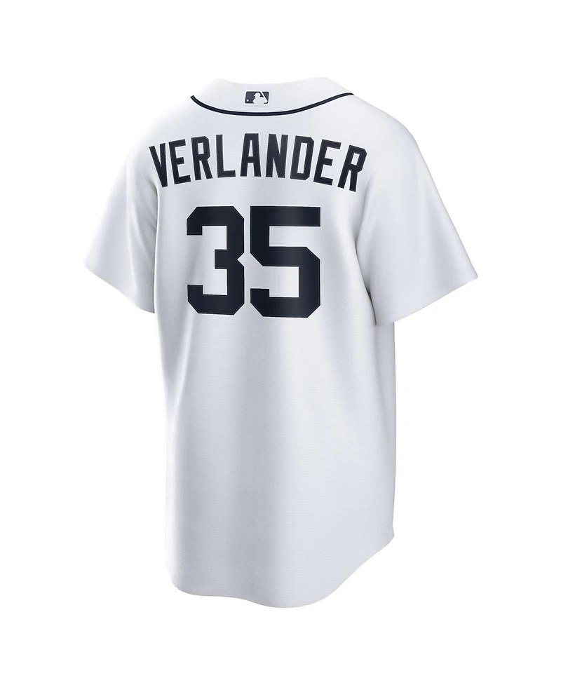 Nike Men's Justin Verlander White Detroit Tigers Home Replica Jersey