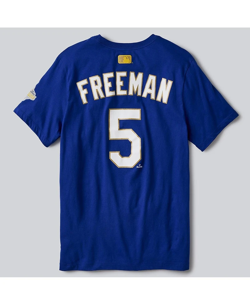 Nike Men's Freddie Freeman Royal Los Angeles Dodgers 2026 Gold Collection Name & Number T-Shirt