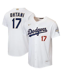 Nike Big Boys and Girls Shohei Ohtani White Los Angeles Dodgers 2026 Gold Collection Home Replica Jersey