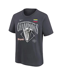 Nike Big Boys and Girls Anthracite Venezuela Baseball 2026 World Classic Champions Locker Room T-Shirt
