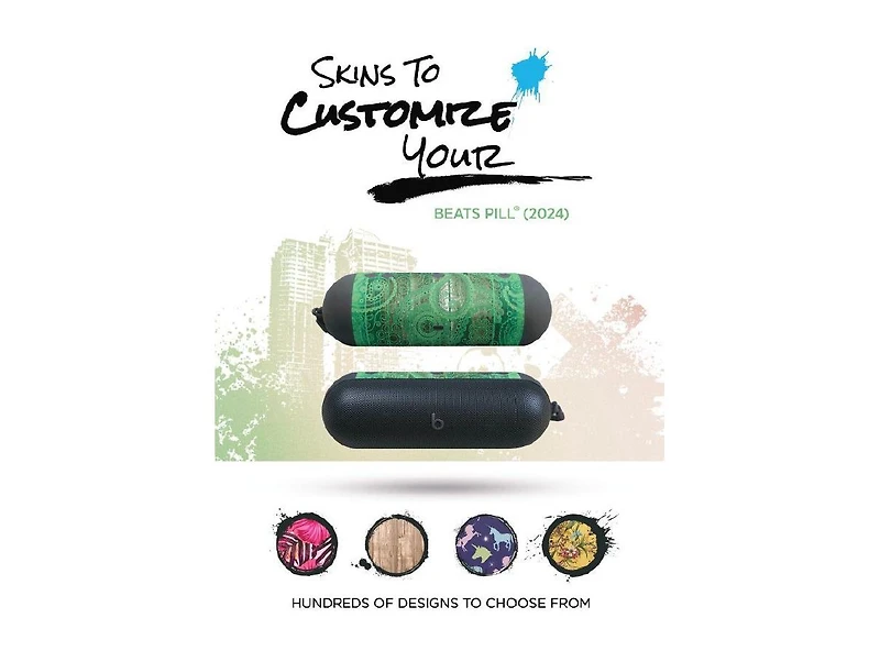 Beats Pill Portable Wireless Bluetooth Speaker and MightySkins Customization Code