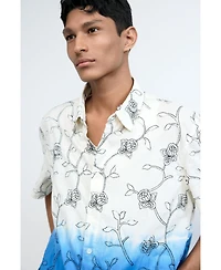 Desigual Men's Embroidered ombre shirt
