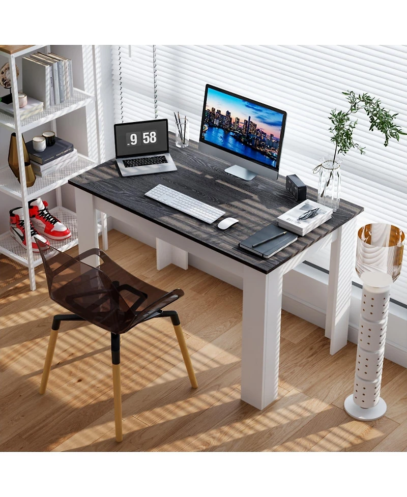 Gouun 47 in Rectangular Kitchen Dining Table for 4 with Anti-Scratch Foot Pads