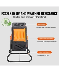 Sugift 18.5-Gal Rotating Compost Tumbler Bin with Sliding Door and Steel Frame