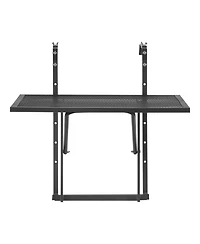 Sugift Adjustable Balcony Hanging Table 19 x 24 in for Patio Deck and Balcony Use