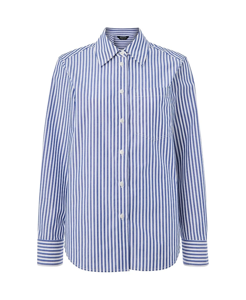 Whistles Women's Relaxed Fit Stripe Shirt