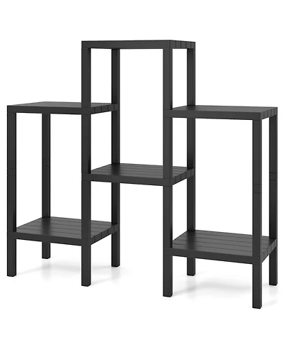 Sugift 6-Tier Plastic Modular Storage Shelves for Living Room and Kitchen