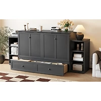 Streamdale Furniture Murphy Bed w/ Storage Drawers and Shelves