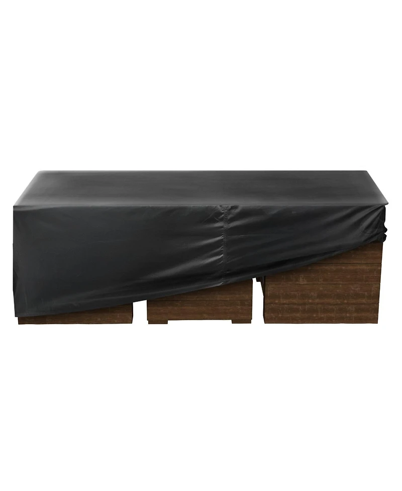 Sugift 420D Waterproof Patio Furniture Cover for Dining Table and Chairs 110in x 84in x 28in
