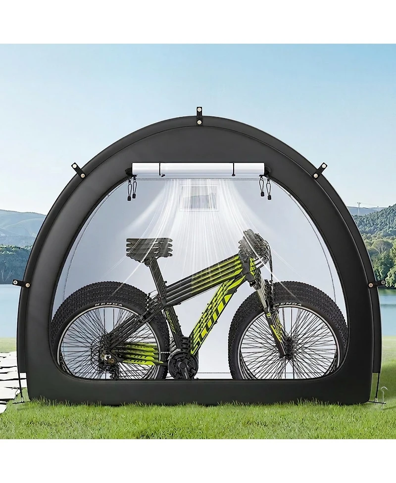 Sugift Waterproof 4-5 Bike Storage Tent with High Strength Fiberglass Frame for Outdoors