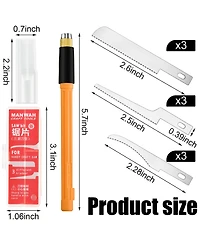 Gnuadz Mini Hand Model Tools Hobby Kit Tiny Hacksaw Miniatures Diy Crafts Plastic Wood