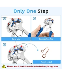 Gnuadz Looper Pliers One Step Wire Looping Beading Tool 24-18 Gauge