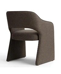 Maison Boucle Set of 2 Dining Chairs, 19-Inch Upholstered Armchairs