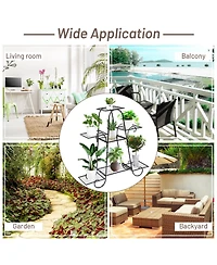 Sugift 7 Tier Metal Patio Plant Stand