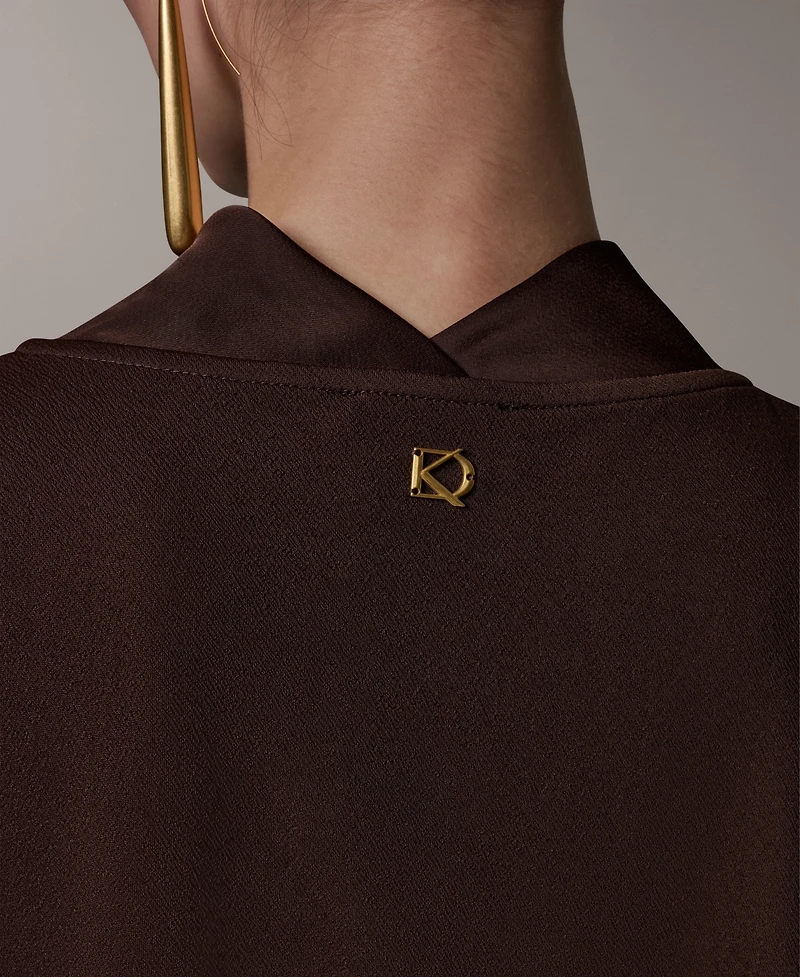 Donna Karan New York Women's Cowl Neck Top
