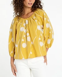 Liverpool Los Angeles Women's Printed Off-The-Shoulder Top