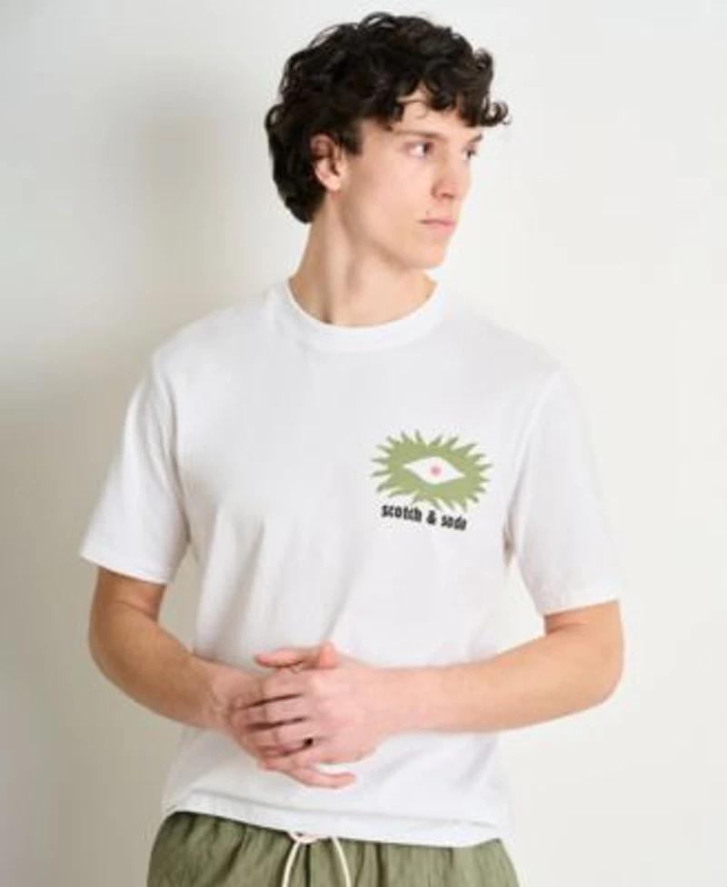 Scotch Soda Mens Jacquard Weave Matching Set Paired With Graphic Tee