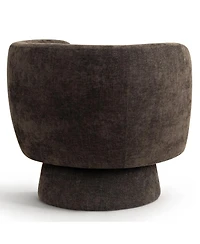 Maison Boucle 31 Wide Swivel Barrel Accent Chair, 360degree(s) Upholstered Armchair, 1 Pc
