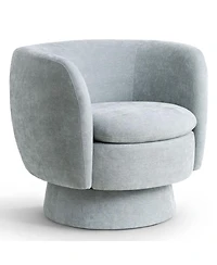 Maison Boucle 31 Wide Swivel Barrel Accent Chair, 360degree(s) Upholstered Armchair, 1 Pc
