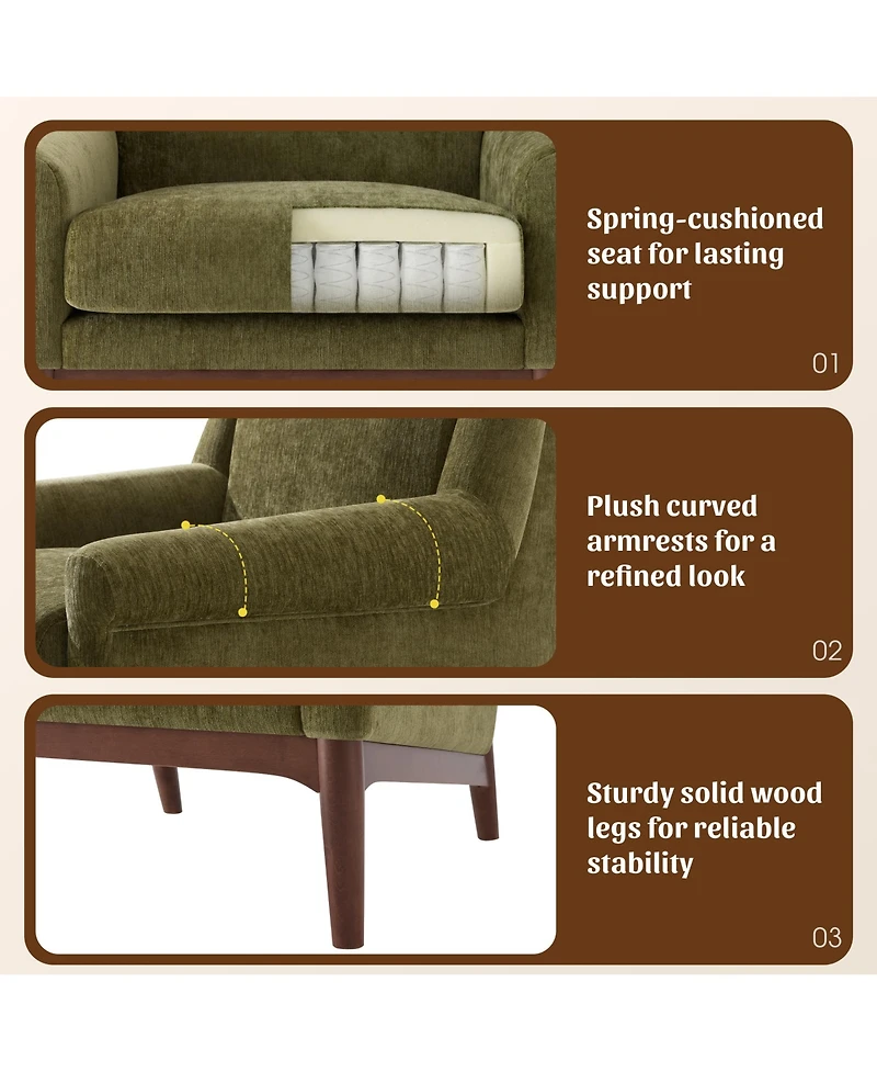 Rainsken Mid-Century Modern Accent Chair