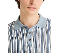 Nautica Men's Short-Sleeve Striped Polo Sweater