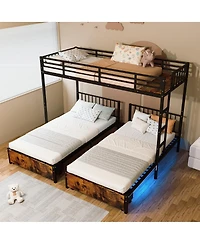 Streamdale Furniture Metal Triple Bunk Bed