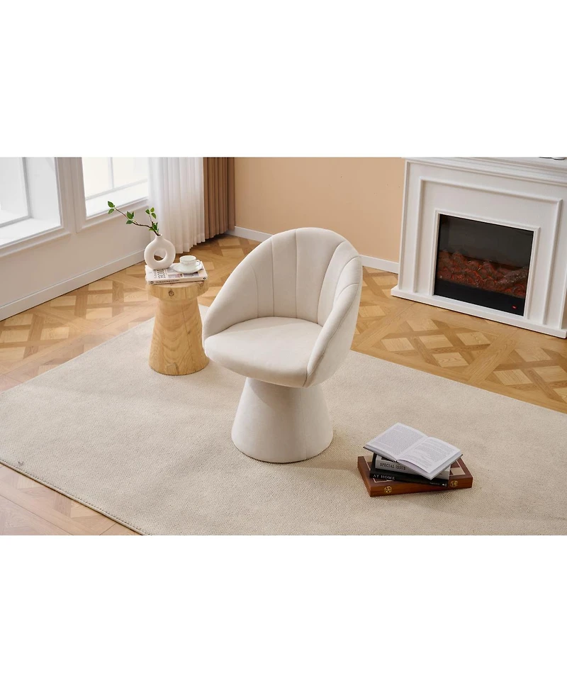 Streamdale Furniture Chenille Swivel Accent Armchair