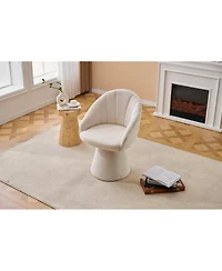 Streamdale Furniture Chenille Swivel Accent Armchair