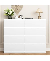 Streamdale Furniture 8-Drawer Wood Dresser/Chest for Bedroom and Living Room