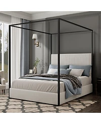 Streamdale Furniture Luxury Metal Canopy Bed, King