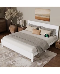 Streamdale Furniture King Led Bed w/ Usb