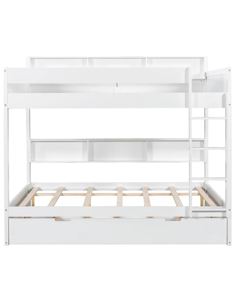 Streamdale Furniture Full over full bunk bed with trundle