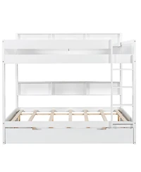Streamdale Furniture Full over full bunk bed with trundle