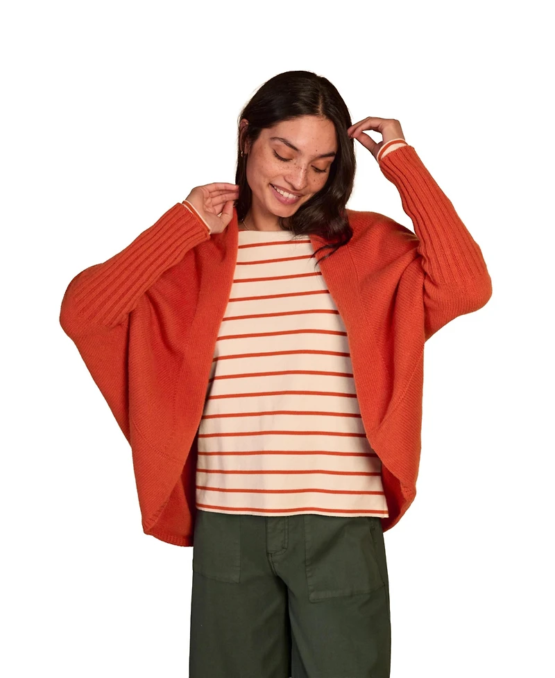 Celtic & Co. Women's Long Sleeve Cocoon Cardigan