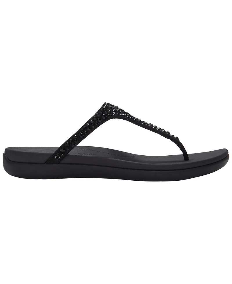 FitFlop Women's Solay Mixed-Crystal Wedge Sandals