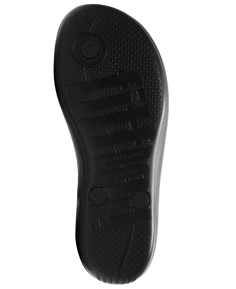 FitFlop Women's Iqushion Glossy-Button Slip-On Sandals