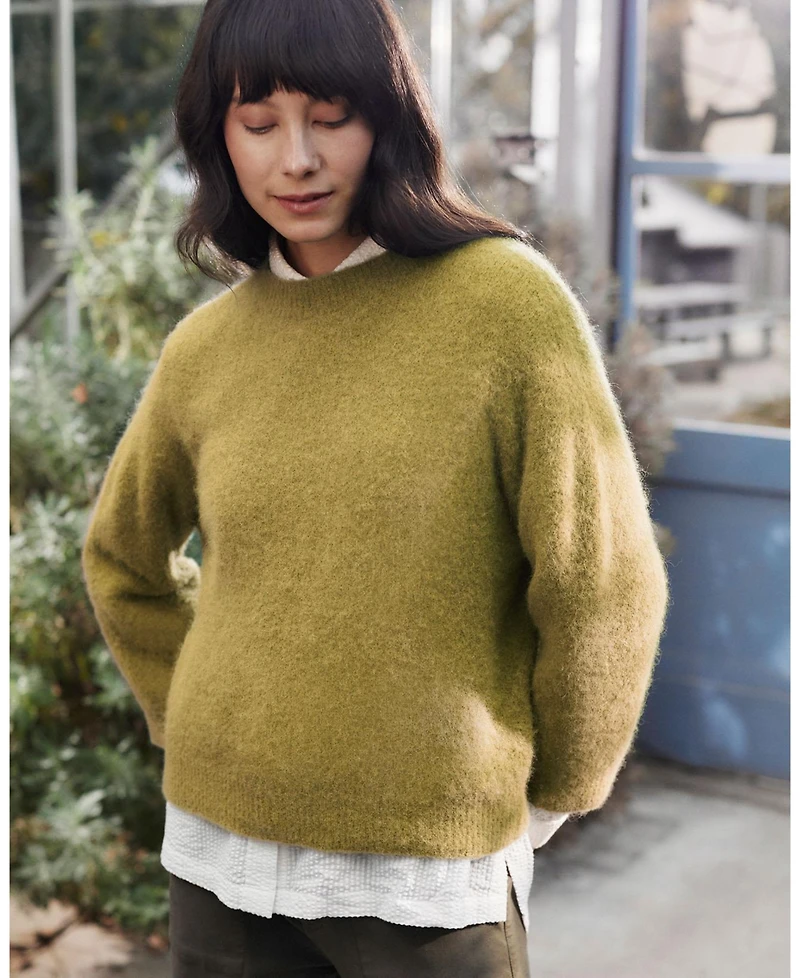 Celtic & Co. Women's Crew Neck Alpaca Sweater